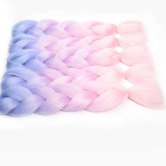 5 packs of PASTEL PONY??‍♀️ ombré braiding hair main image 6